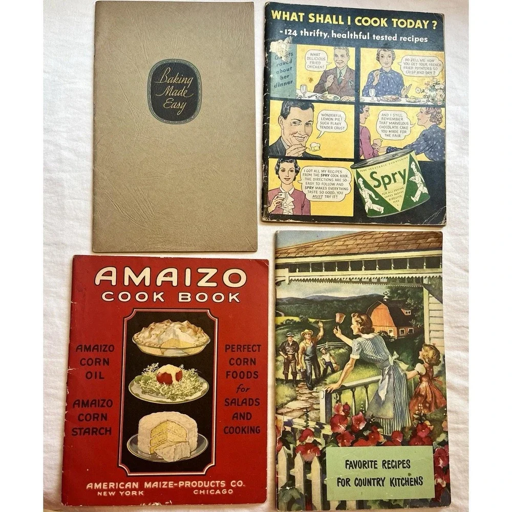 Lot of 12 Vintage Cookbooks Recipe Booklets Pamphlets 1930s-40s Minnesota Soft